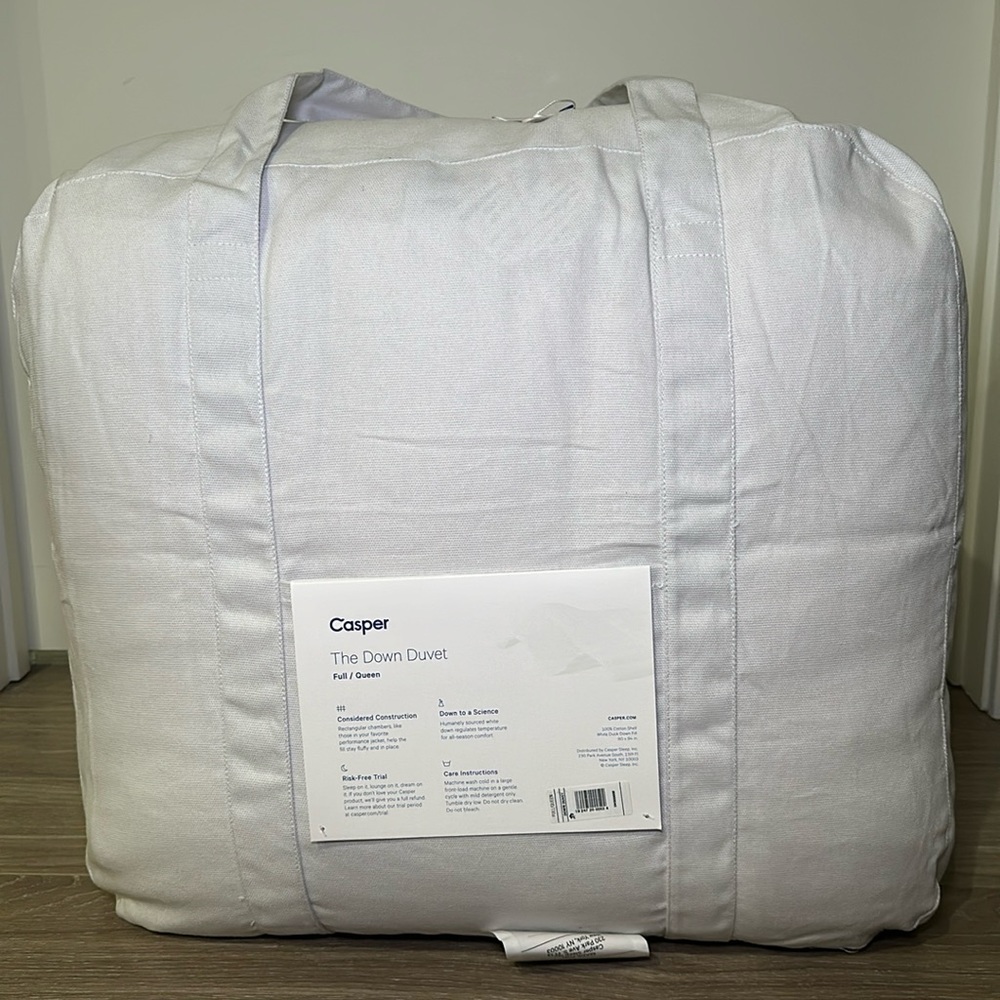 BNIB Casper Down Duvet Comforter